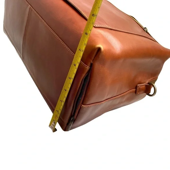 Always limited edition brown leather duffle bag unisex